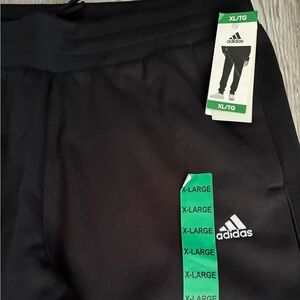 adidas Originals Black Joggers with White Logo